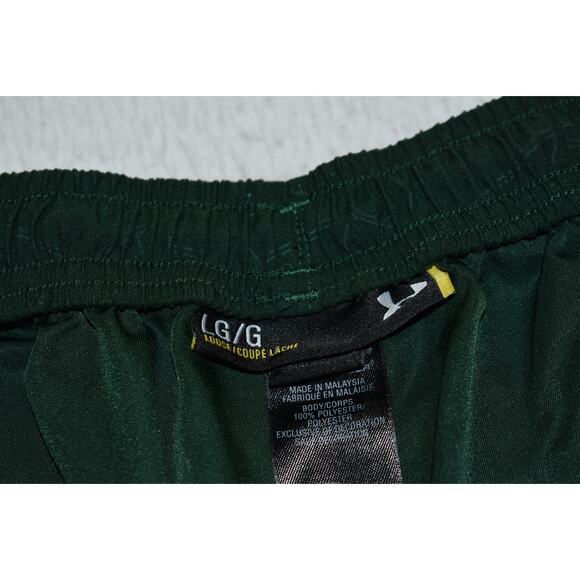 Under Armour Gym Shorts Workout Mens Size Large With Pockets Performance Green - Picture 5 of 7